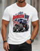 Alohadaddy® Men's Casual Short-Sleeve Crew-Neck T-Shirt with Off-Road Truck Print
