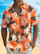 Camisa hawaiana con estampado floral botánico y bolsillo para acampar para hombre Alohadaddy Beach Vacation