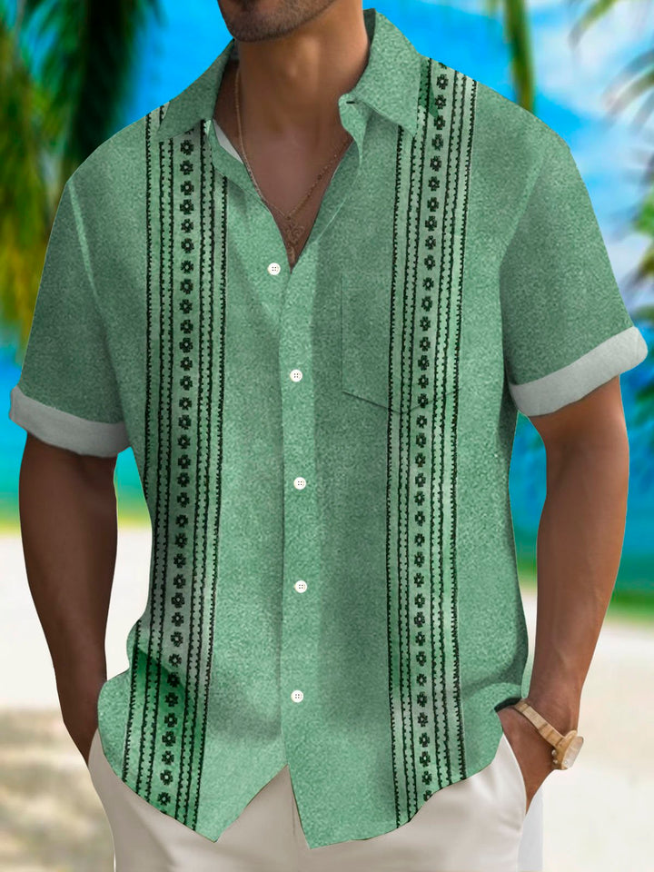 Alohadaddy Retro Geometry Textured 3D Digital Print Men&