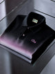 Alohadaddy® Classic Business Solid Color Gradient Logo Men's Button-Down Polo Shirt Big&Tall