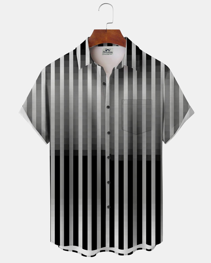 Alohadaddy® Basic Striped Print Men&