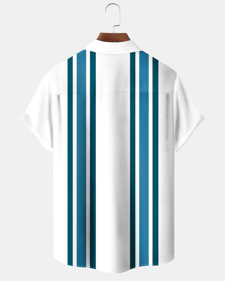 Alohadaddy® Basic Striped Print Men&