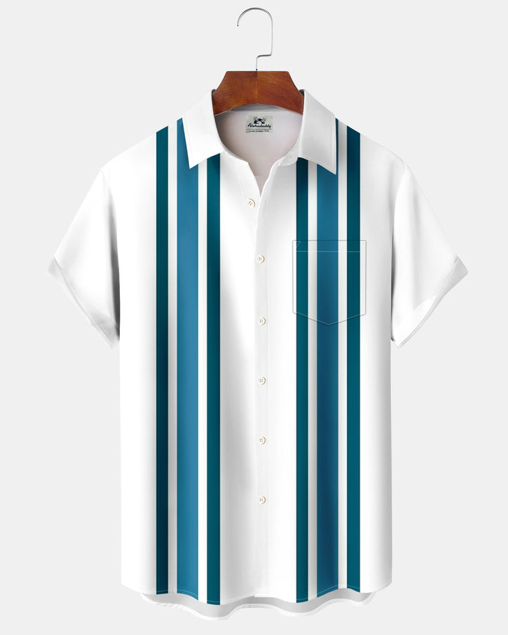 Alohadaddy® Basic Striped Print Men&