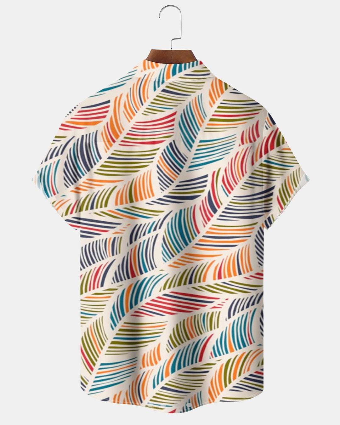 Alohadaddy® Casual Colorful Striped Geometric Print Men&