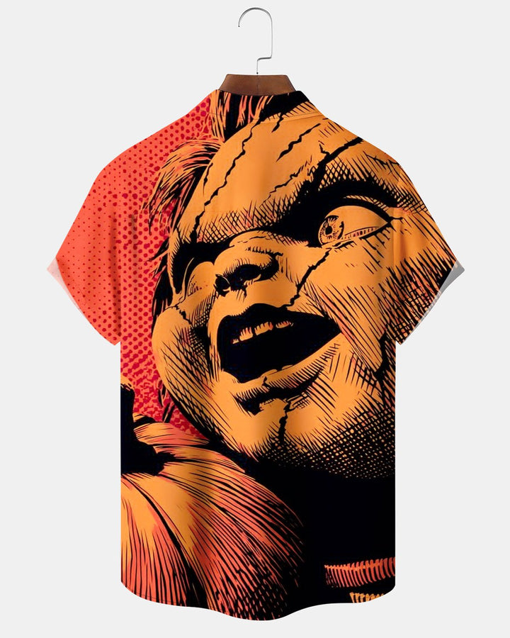 Alohadaddy® Halloween Movie Portrait Pumpkin Print Men&