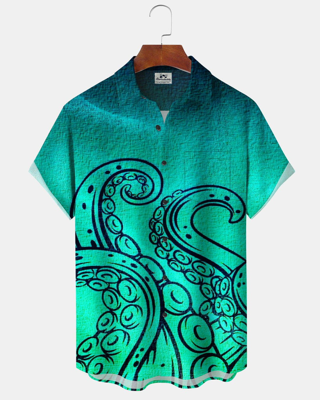 Alohadaddy® Casual Octopus Tentacle Gradient Print Men&