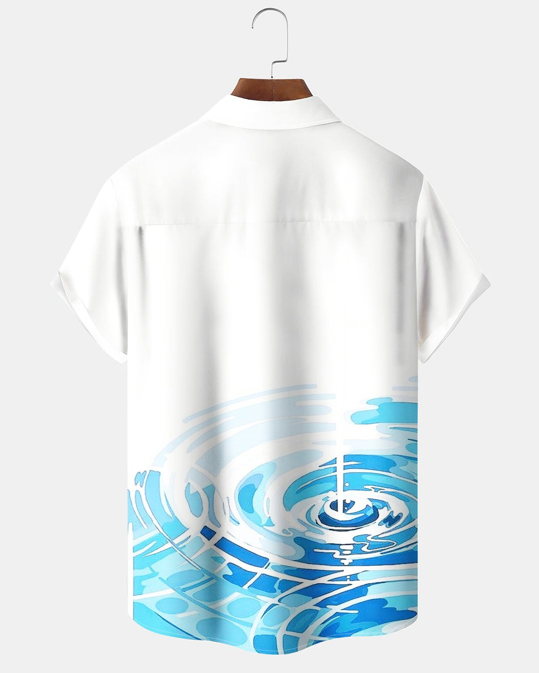 Alohadaddy® Casual Geometric Water Ripple Stripe Print Men&