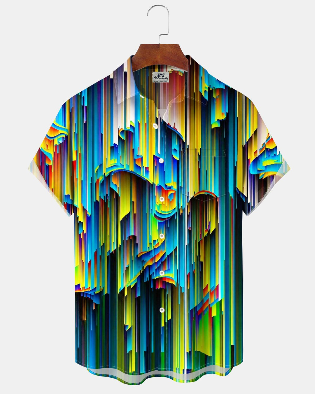 Alohadaddy® Casual Abstract Art Striped Print Men&
