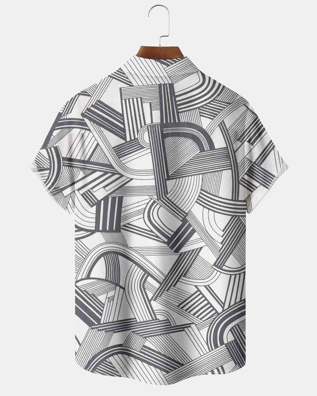 Alohadaddy® Casual Abstract Striped Print Men&