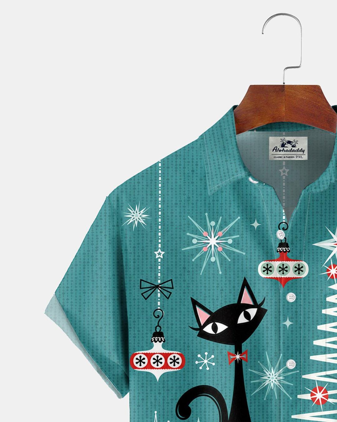 Alohadaddy® Retro Geometric Cat Stripe Basic Print Men&