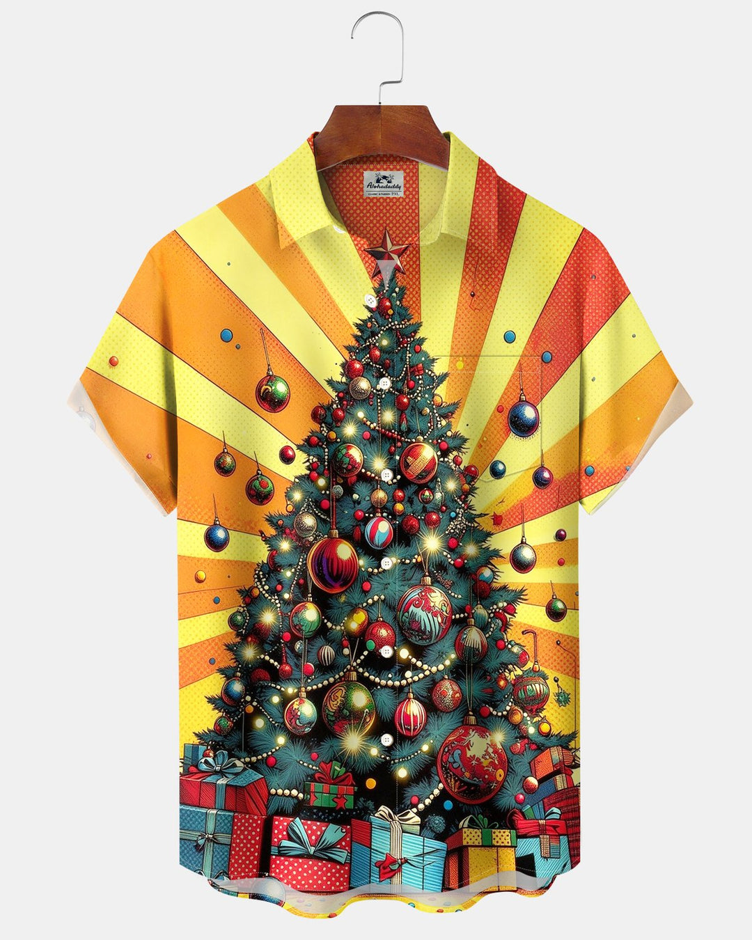Alohadaddy® Holiday Christmas Tree Print Men&