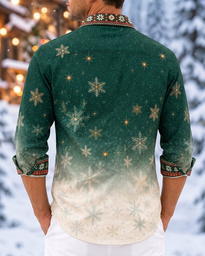 Alohadaddy® Holiday Christmas Snowflake Print Men&