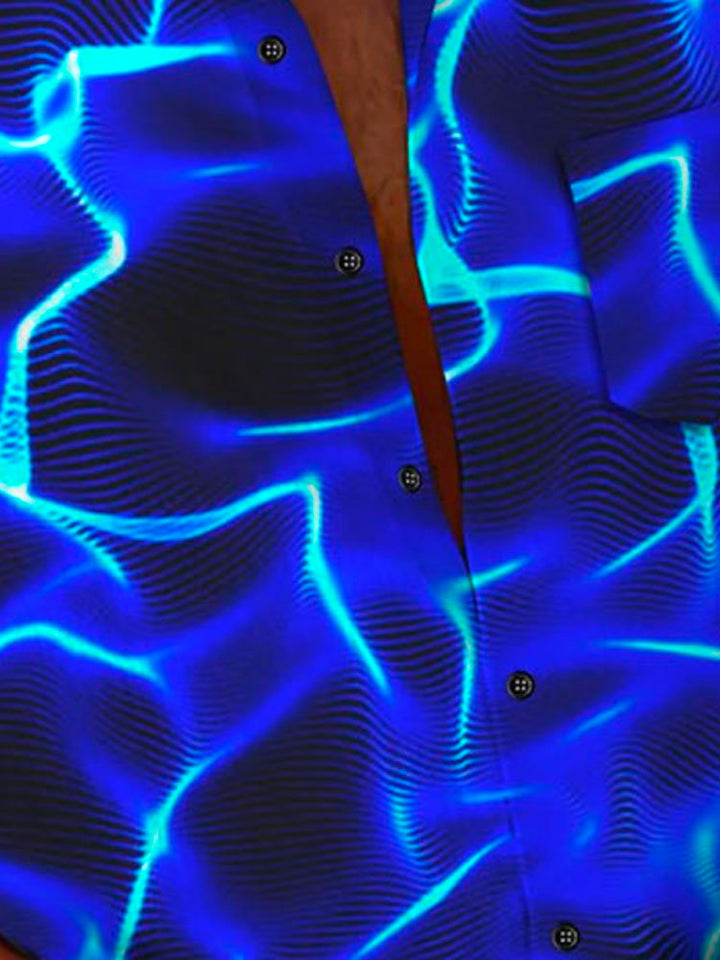 Alohadaddy Retro Gradient Water Ripple 3D Print Men&