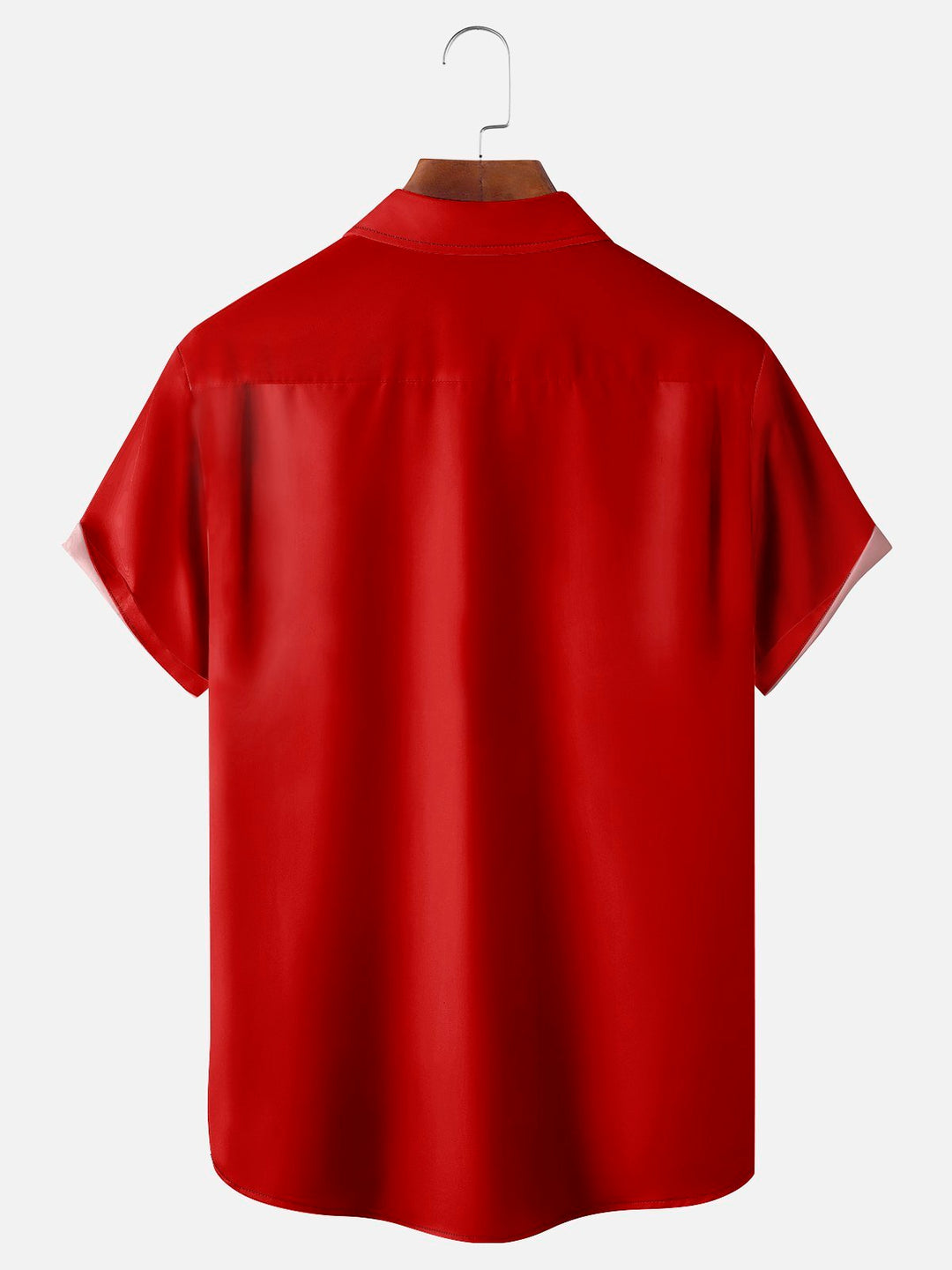 Camisa de manga corta con bolsillo y botones para hombre, con estampado digital 3D y gorro navideño de Papá Noel de Alohadaddy, estilo retro de bolos, talla grande y alta