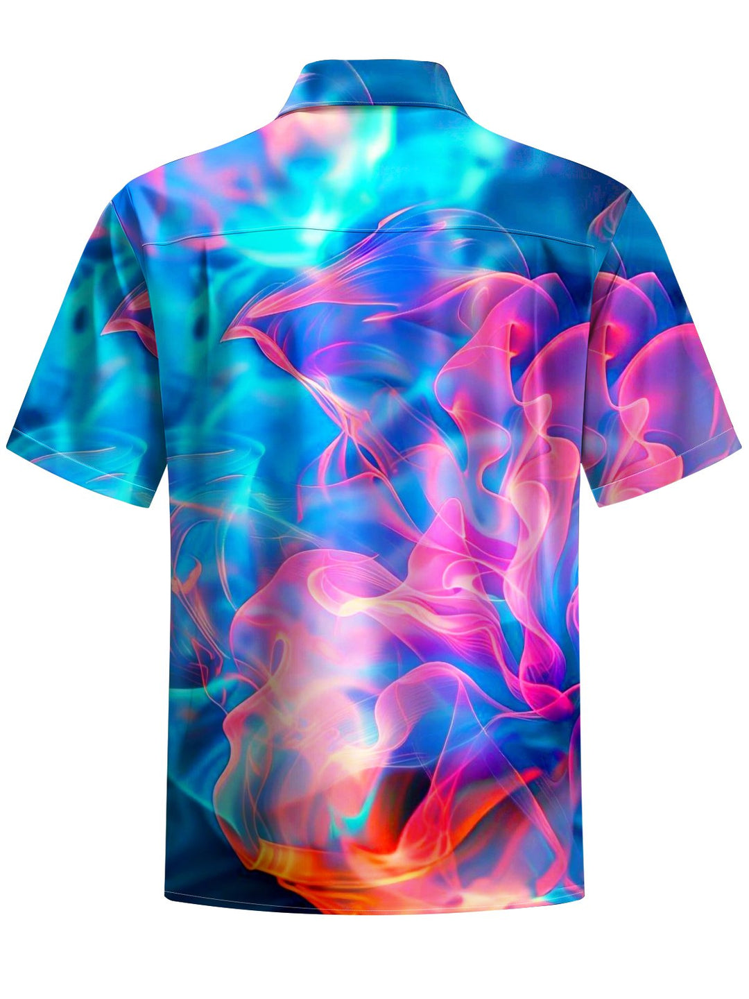 Alohadaddy® Casual Abstract Texture Art Print Chest Pocket Men Short Sleeve Shirt Big &amp; Tall