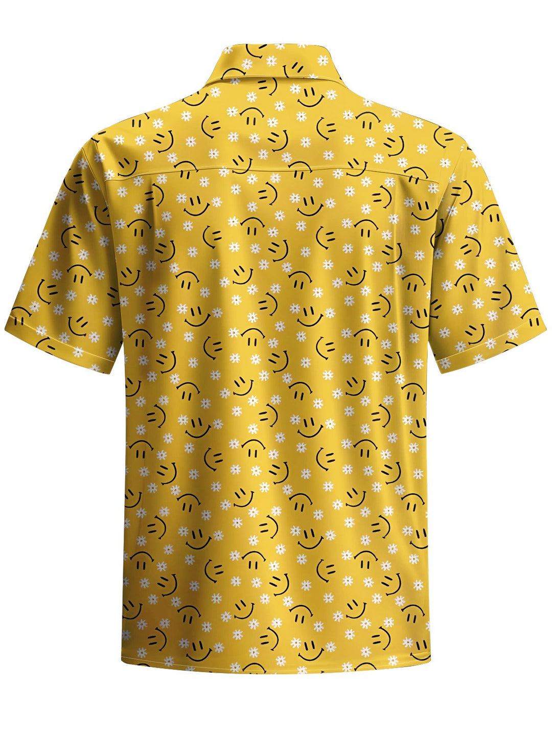 Alohadaddy® Hawaiian floral smiley face print with pockets for men&