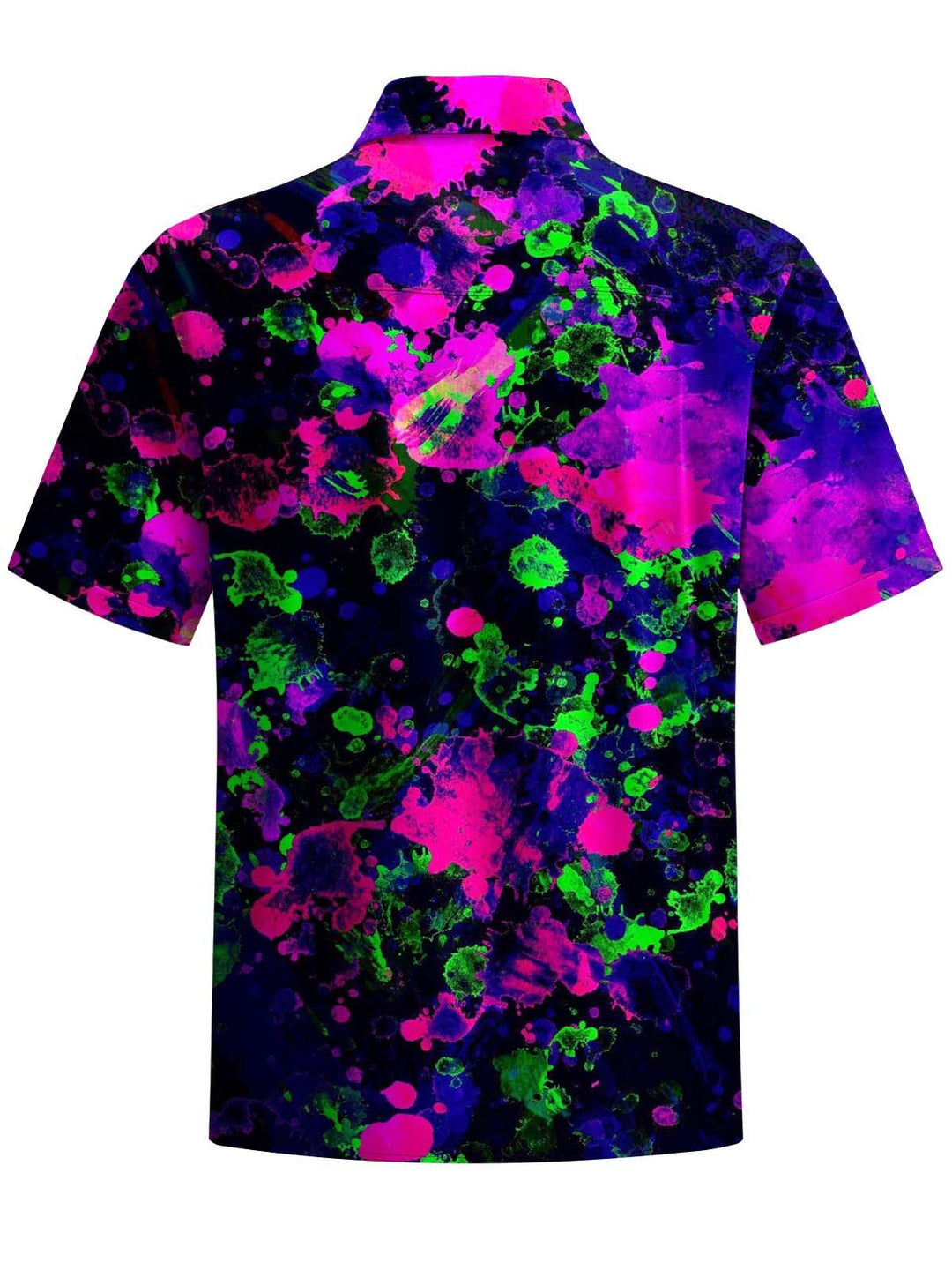 Alohadaddy® Retro Abstract Art Print Chest Pocket Stretch Men&