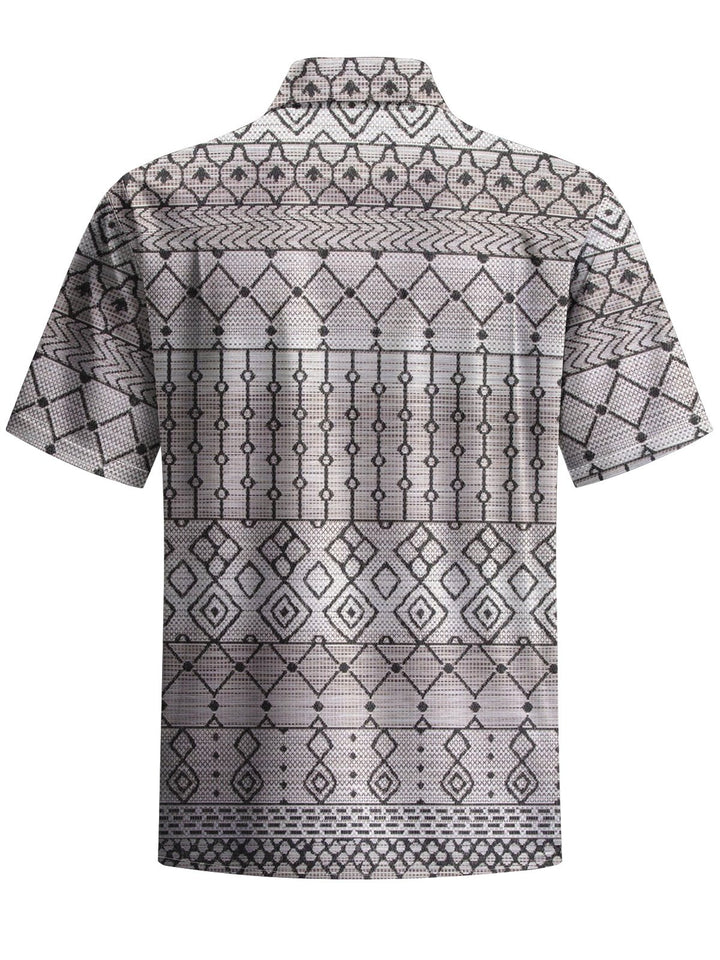 Alohadaddy® Casual Geometric Art Print Pocket Stretch Men&