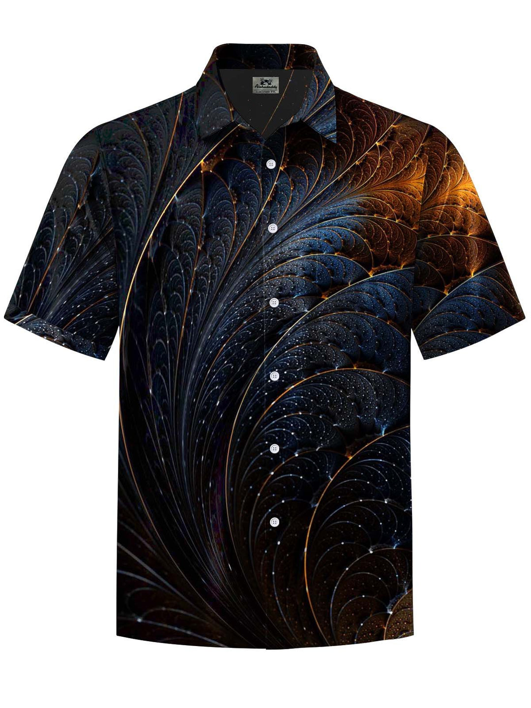 Alohadaddy® Casual Leaf Printed Art Pocket Stretch Men&