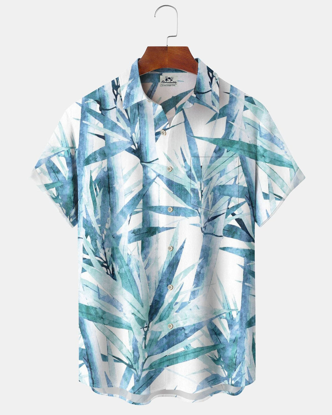 Alohadaddy® Casual Bamboo Print Artistic Button Pocket Cardigan Men&