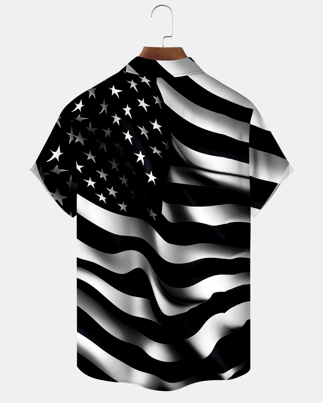 Alohadaddy® Holiday Independence Day Print Art Button Cardigan with Pockets Men&