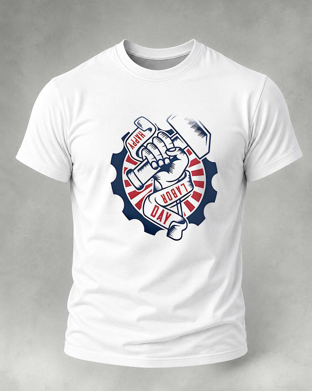 Alohadaddy® Holiday/Labor Day Graphic Crew Neck Short-Sleeve T-Shirt