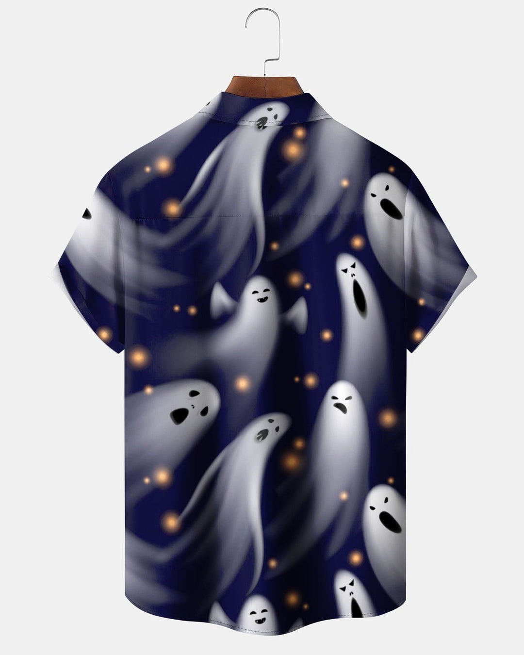 Alohadaddy® Holiday Halloween Graphic Print Button-Down Pocket Cardigan-Style Men&