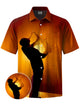Alohadaddy® Casual Vintage Jazz Print Art Chest Pocket Men Short Sleeve Shirt Big & Tall