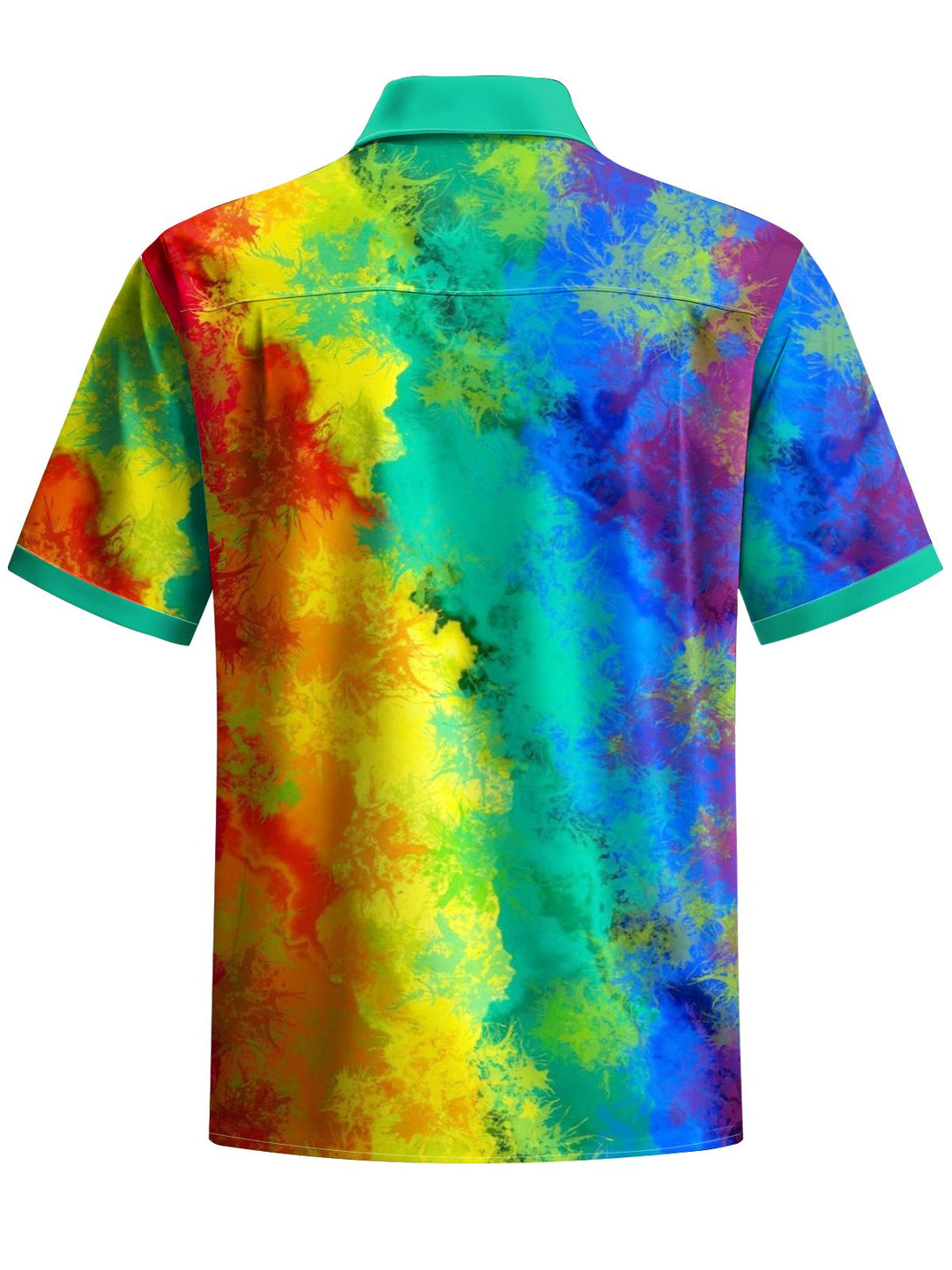 Alohadaddy® Hawaiian Abstract Art Print Chest Pocket Mens Short Sleeve Shirts Big &amp; Tall