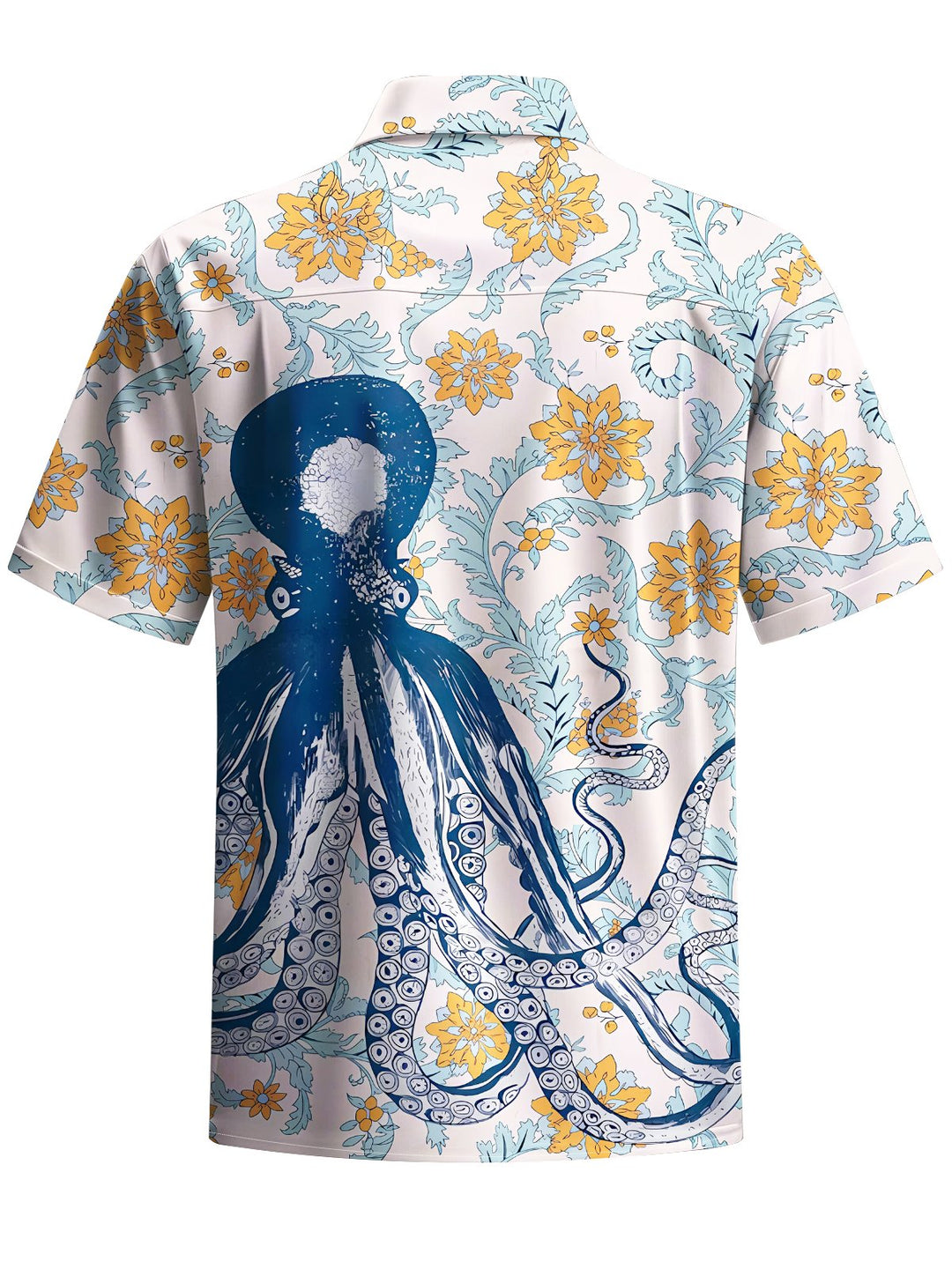 Alohadaddy® Hawaii Octopus Art Print Chest Pocket Men&