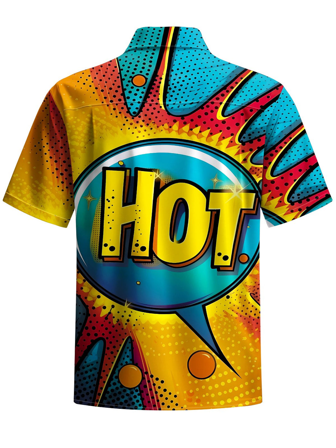 Alohadaddy® Casual Graffiti Lettering Print Art Chest Pocket Men&