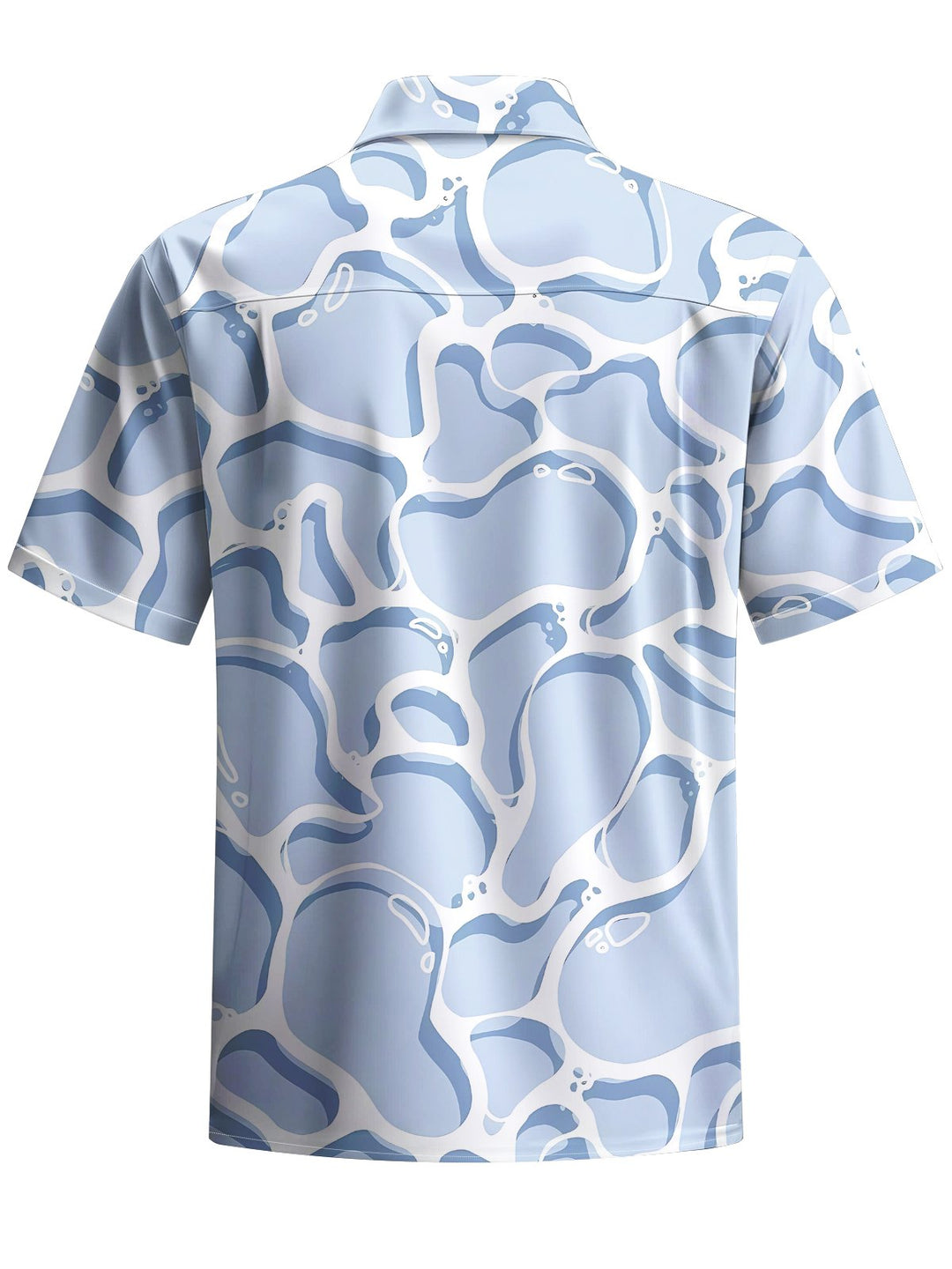 Alohadaddy® Casual Abstract Watercolor Art Print Chest Pocket Men&