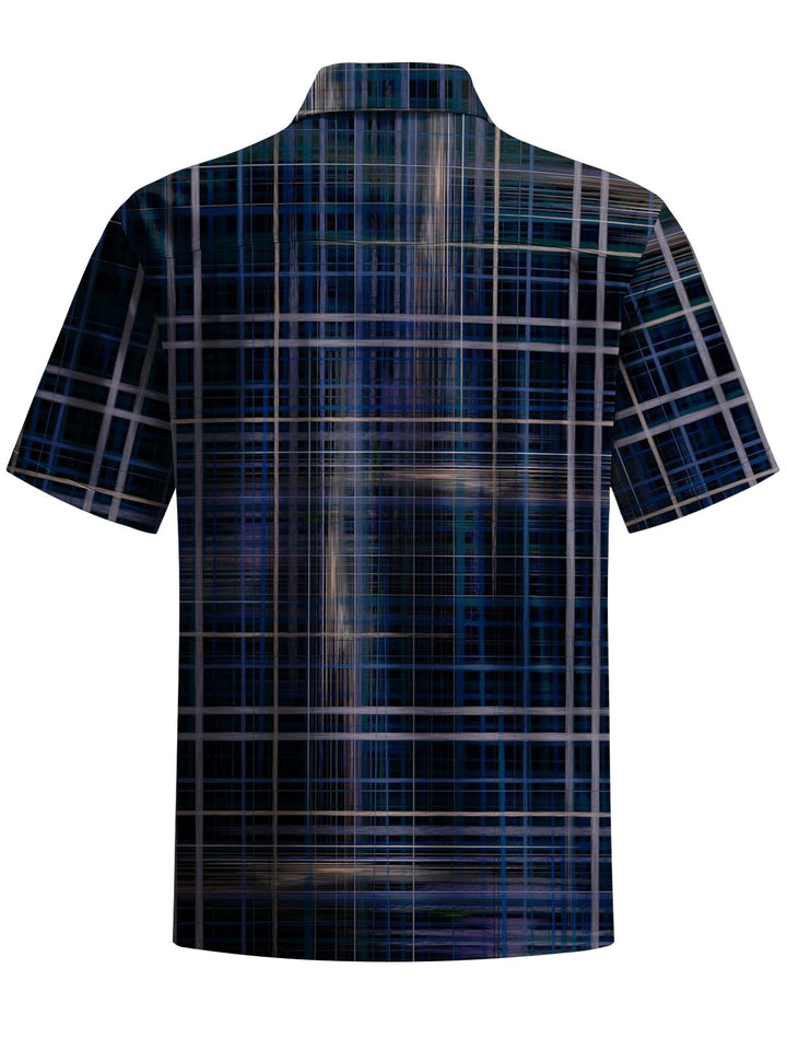 Alohadaddy® Vintage Check Art Print Pocket Stretch Men&
