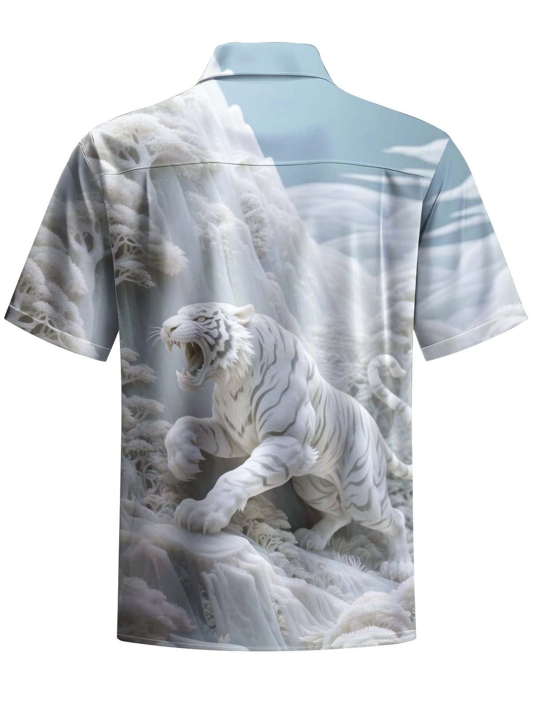 Alohadaddy® Casual Tiger Print Pocket Stretch Men&