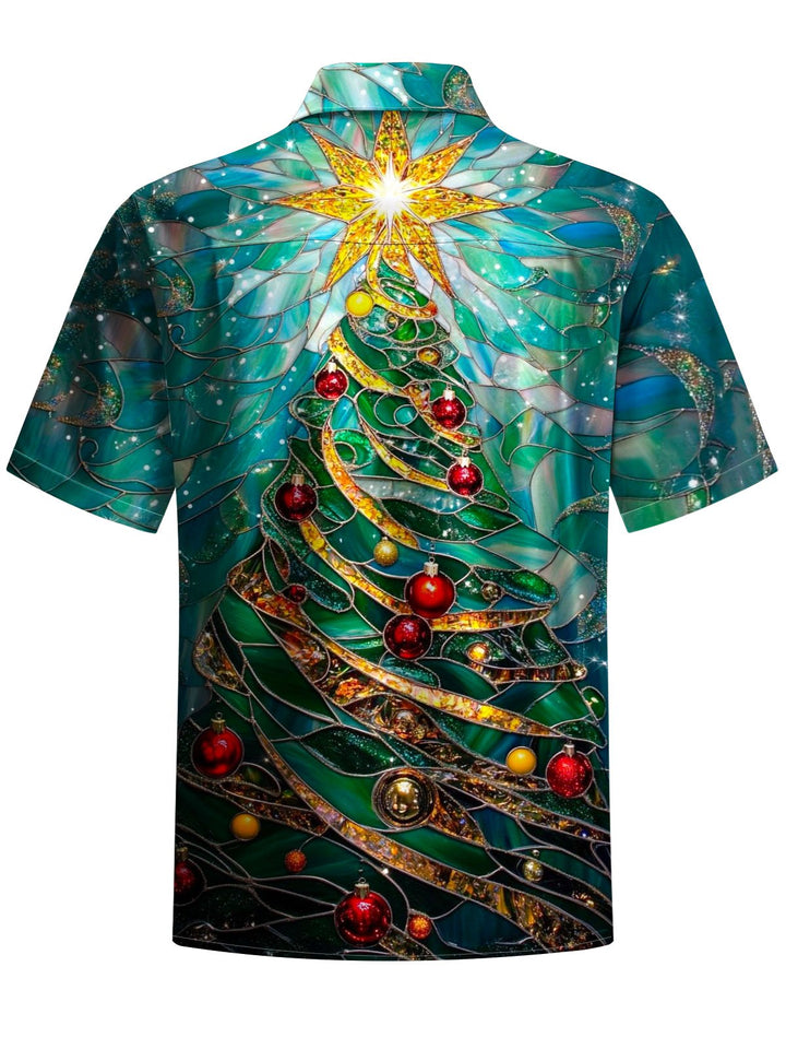 Alohadaddy® Christmas Tree Print Art Pocket Stretch Men&