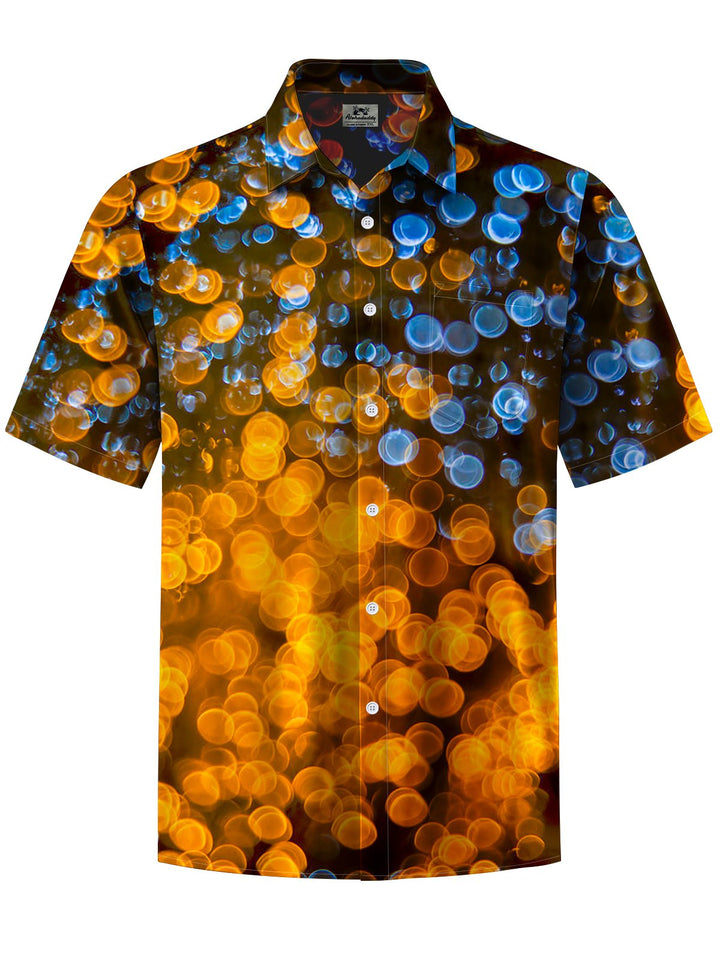 Alohadaddy® Casual Geometric Bubble Print Art Pocket Stretch Men&