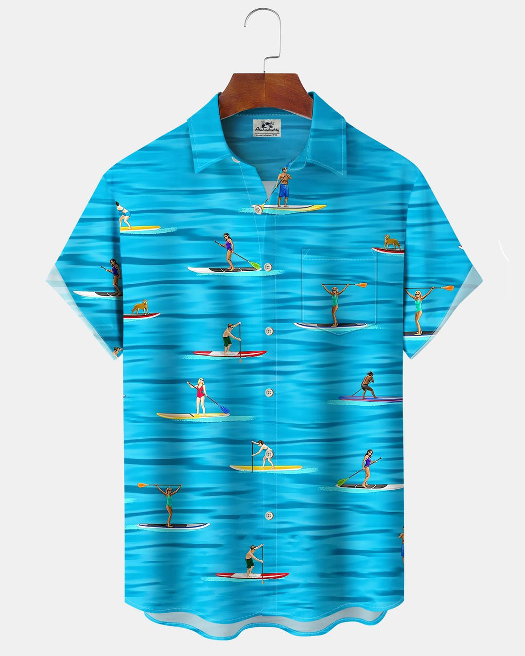 Alohadaddy® Casual Boating Art Print Cardigan Men&