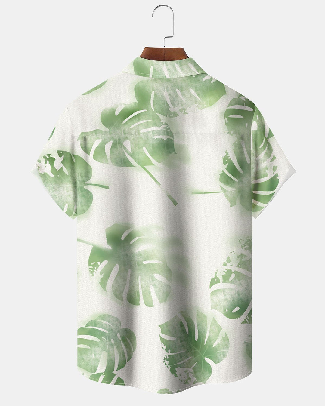 Alohadaddy® Casual Hawaiian Palm Leaf Print Artistic Button Pocket Cardigan Men&