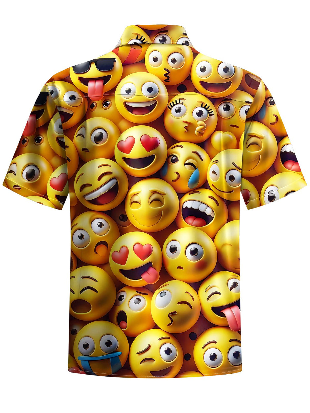 Alohadaddy® Casual Fun Expressions Print Art Mens Moisture Wicking Short Sleeve Shirt Big &amp; Tall