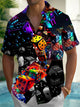Alohadaddy® Casual Sieve Print Art Moisture Wicking Mens Short Sleeve Shirt Big & Tall