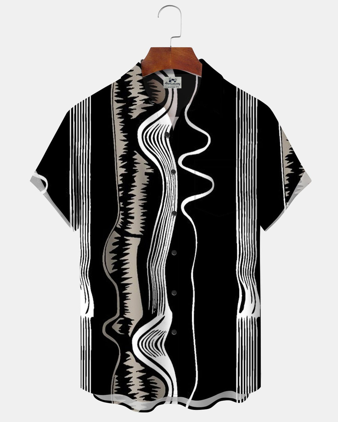 Alohadaddy® Casual Geometric Stripe Print Men&