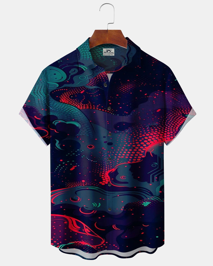 Alohadaddy® Casual Geometric Polka Dot Print Men&