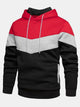 Alohadaddy Men's Insulated Color Block Hoodie Long Sleeve Jacket