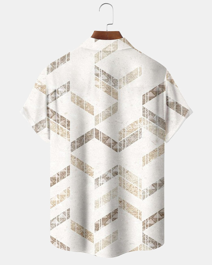 Alohadaddy® Casual Geometric Print Men&