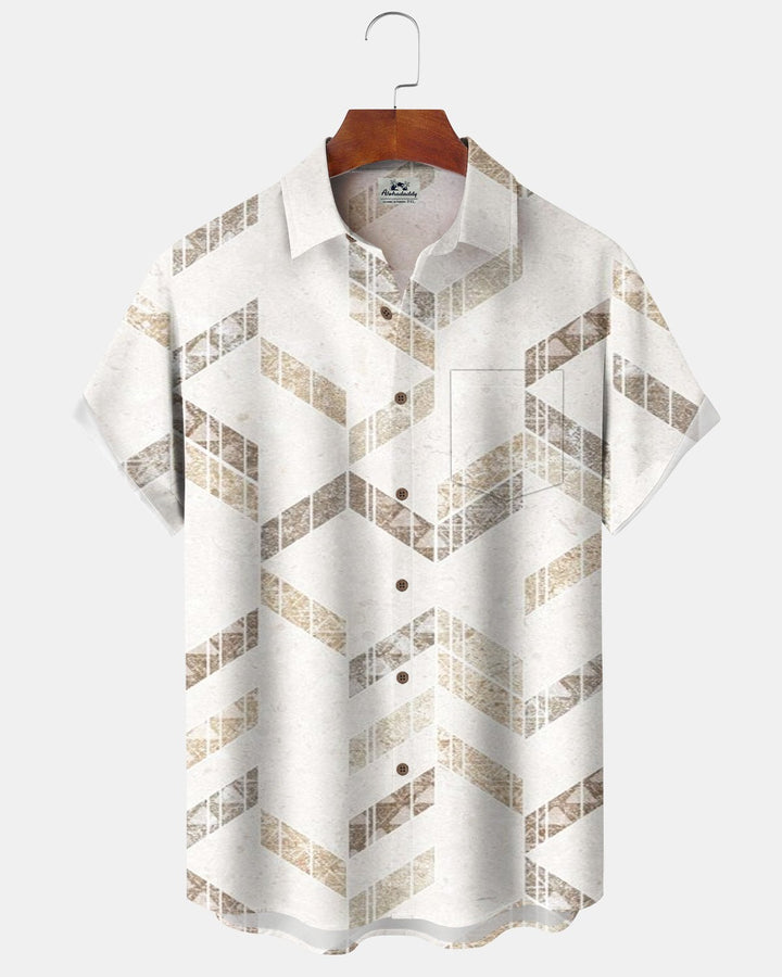 Alohadaddy® Casual Geometric Print Men&