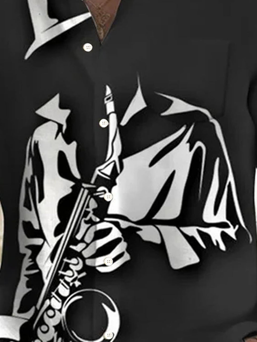 Alohadaddy Retro Music Jazz 3D Digital Print Men&