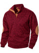 Alohadaddy® Western Two-tone Contrast Stitching Men's Stand Collar Button Sweatshirt Big & Tall