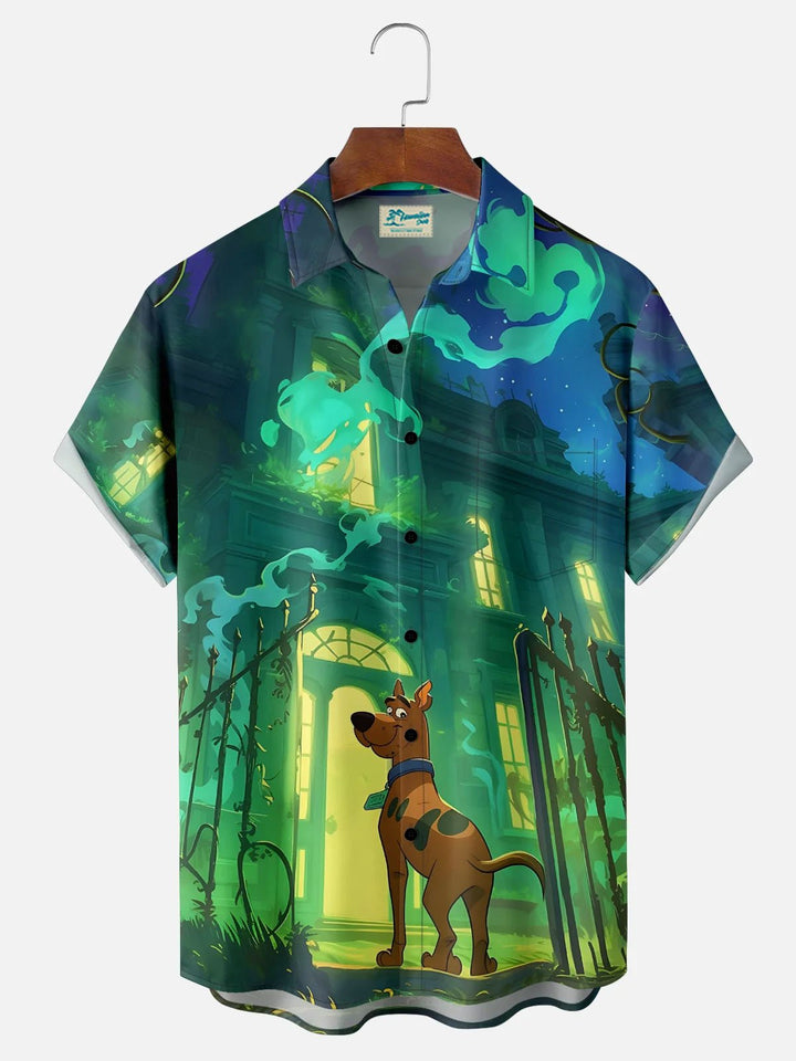 Alohadaddy® Halloween Cartoon Dog Print Men&