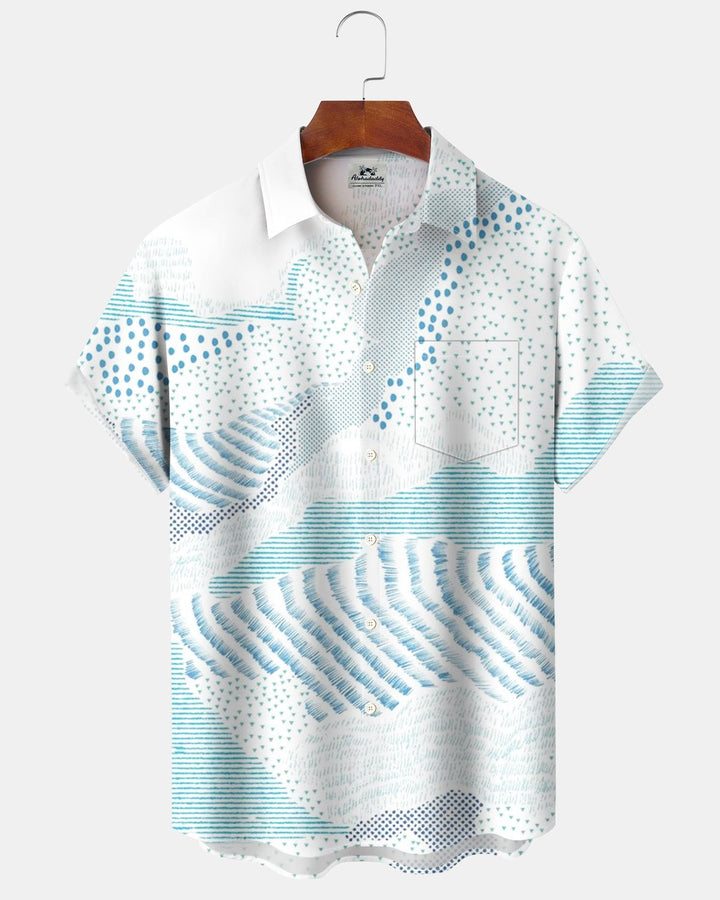 Alohadaddy® Casual Geometric Polka Dot Print Men&