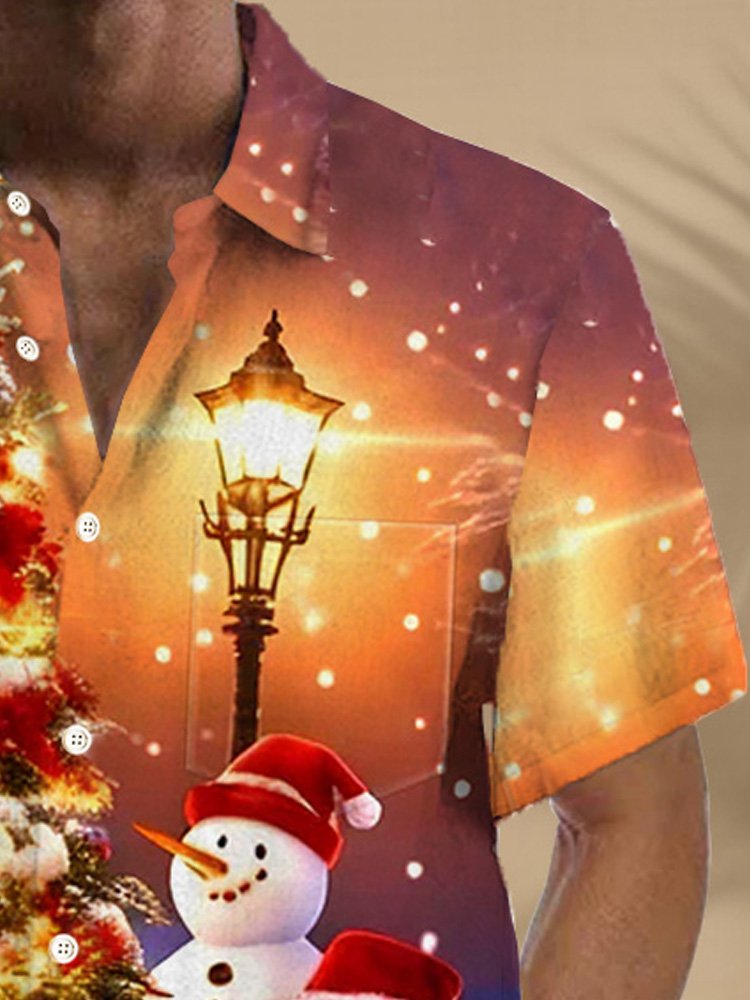 Alohadaddy Christmas Snowman Print Men&